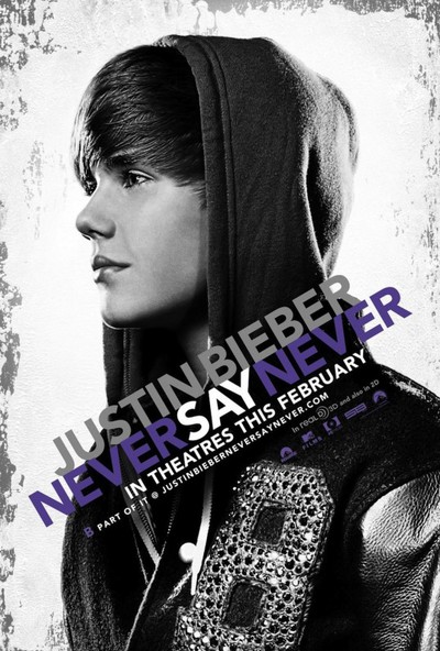 justin bieber never say never 2011 poster. hair Never Say Never Poster
